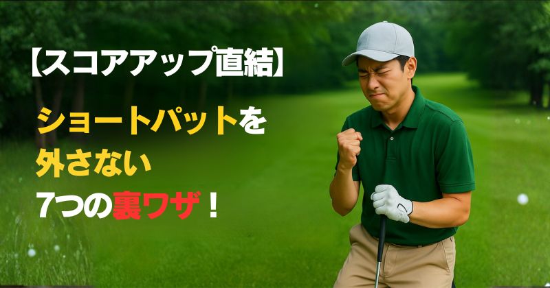 【スコアアップ直結】ショートパットを外さないアイキャッチ画像